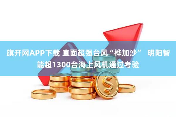 旗开网APP下载 直面超强台风“桦加沙”  明阳智能超1300台海上风机通过考验